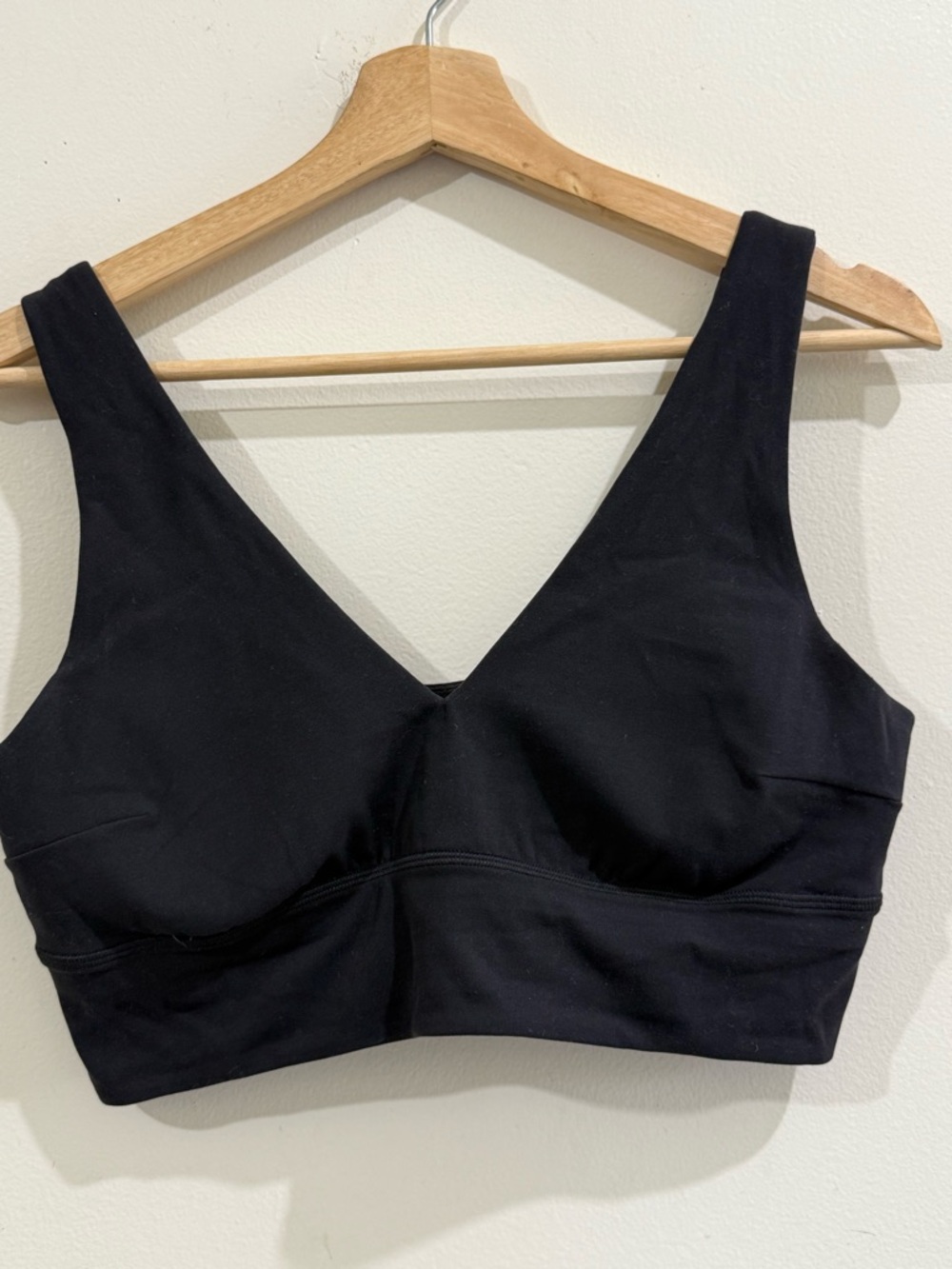 lululemon athletica Black V-Neck Longline Bra